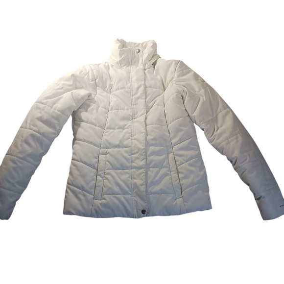 Columbia Omni‎ Shield Womens M Puffer Jacket Coat Day of the Dead Candy Skull - Picture 1 of 11